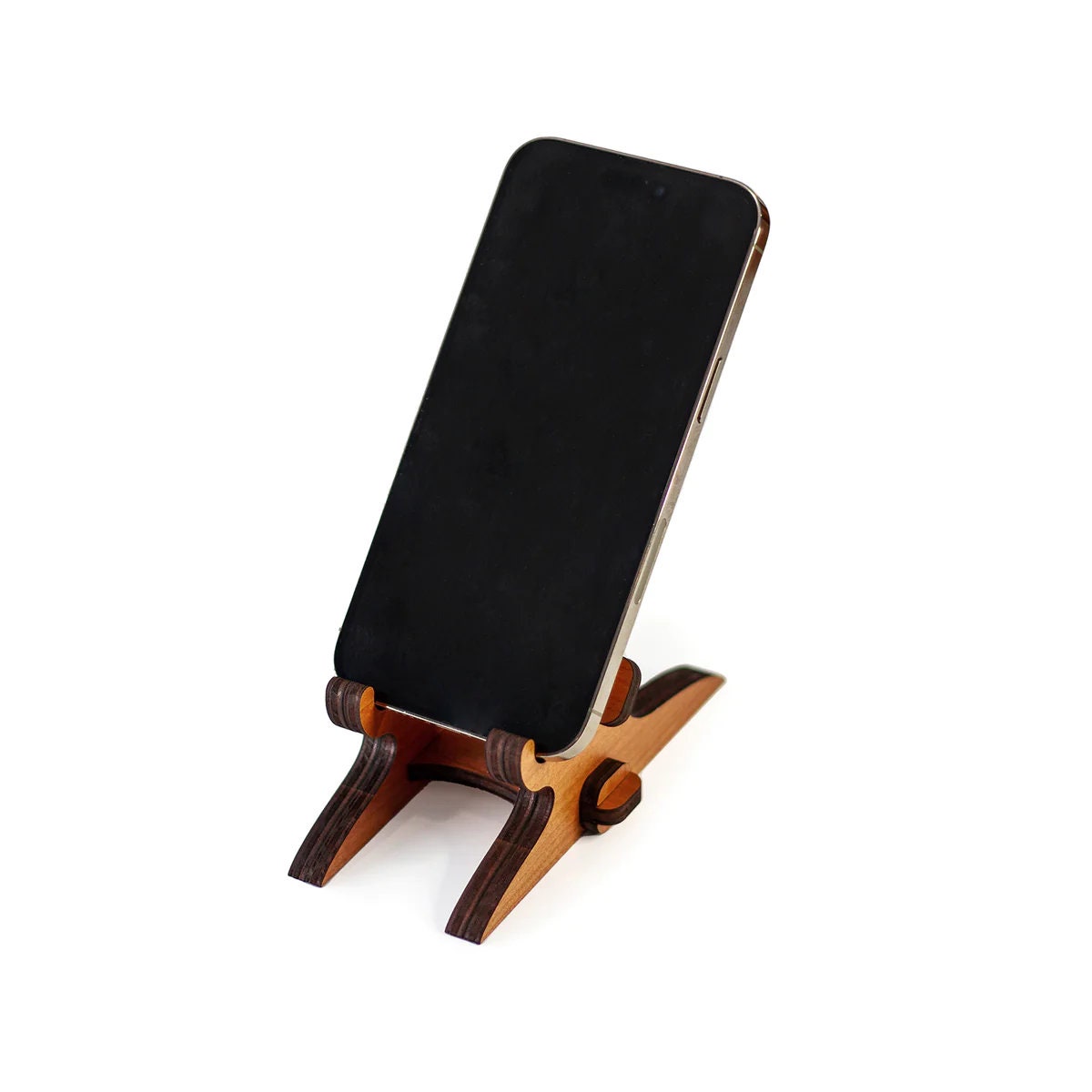 Thick Heavy - Phone/Tablet Stand - In Green Glass Acrylic, Clear Acrylic or Wood