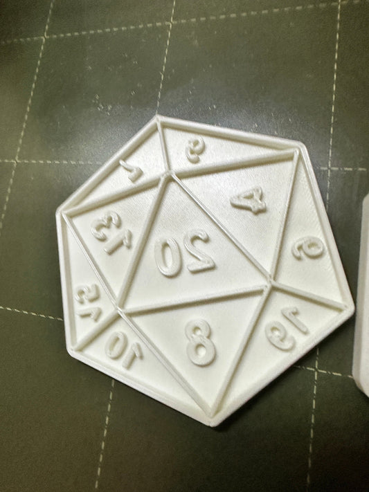 20 sided dice  - D20 , D 20 3D printed in your color of choice. 3D Printed / Holiday Christmas Cookie Cutter