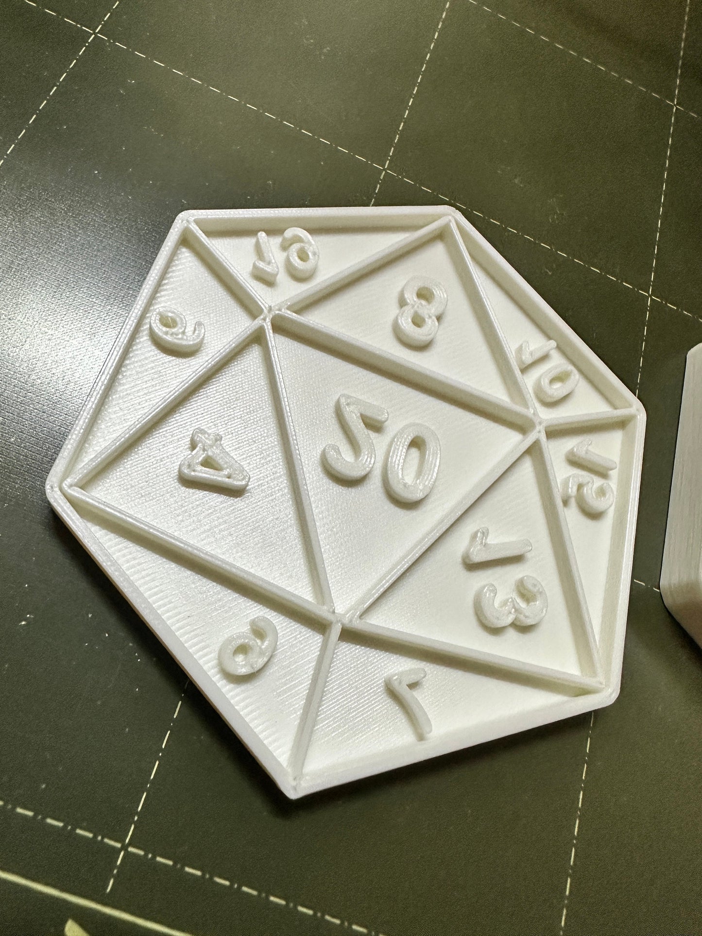 20 sided dice  - D20 , D 20 3D printed in your color of choice. 3D Printed / Holiday Christmas Cookie Cutter